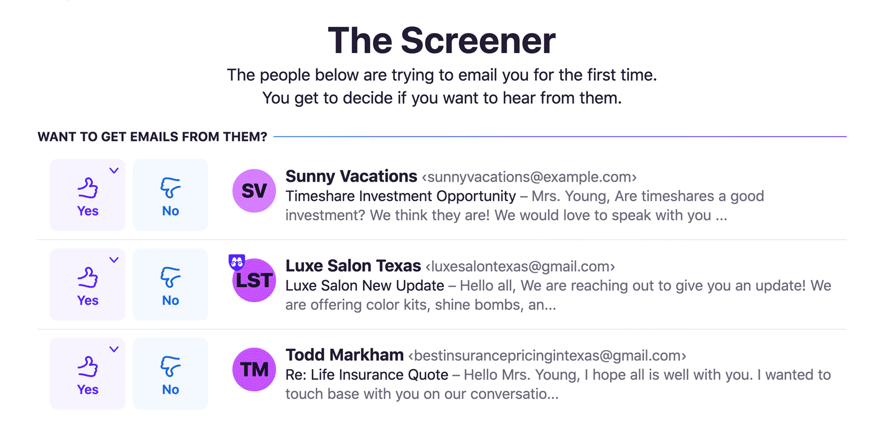 hey.com - The Screener